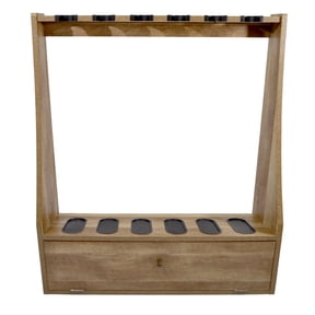 Old Cedar Outfitters Distressed 6 Gun Floor Rack w/Compartment
