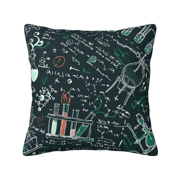 Old Chemistry Laboratory Science Pillow Cover Decorative Throw Pillowcase Soft Cushion Covers Bed Sofa Couch 20x20