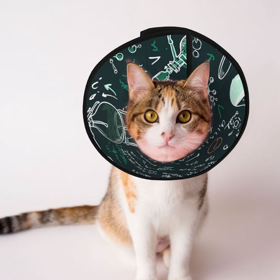 Old Chemistry Laboratory Science Soft Pet Recovery Collar for Cats Small Dogs, Protective Elizabeth Collar for Post-Surgery, Anti-Lick & Anti-Scratch