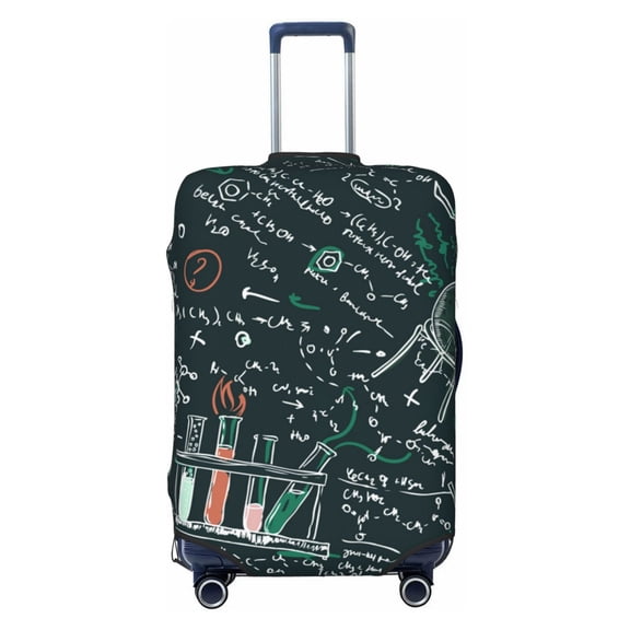 Old Chemistry Laboratory Science Travel Luggage Cover Suitcase Protector Anti-Scratch Fit 22-24 Inch