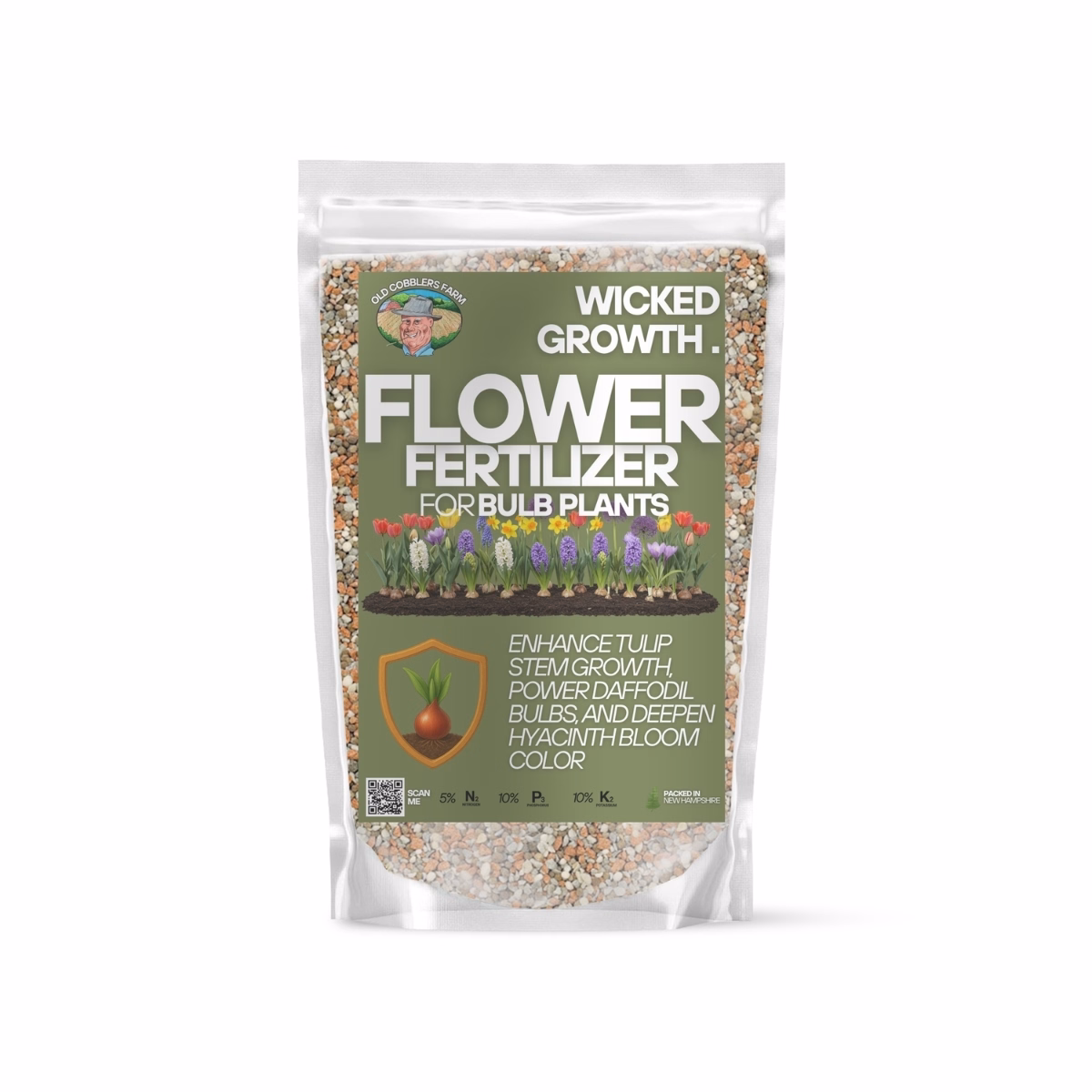 Old Cobblers Farm Bulb Food - Premium Fertilizer - Jumpstarts Bulb Growth and Supports Rich, Bold Blooms Every Spring (10 lbs)