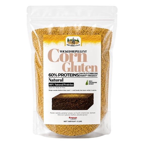 Old Cobblers Farm Organic Corn Gluten Fertilizer, Non Gmo, 5 lb