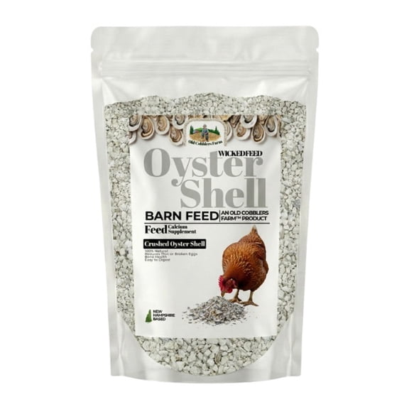 Old Cobblers Farm Organic Oyster Shell Calcium Supplement - Crushed Shells for Plants, Chickens, and Compost - Natural Fertilizer Boost for Healthy Gardens. (10 lbs)