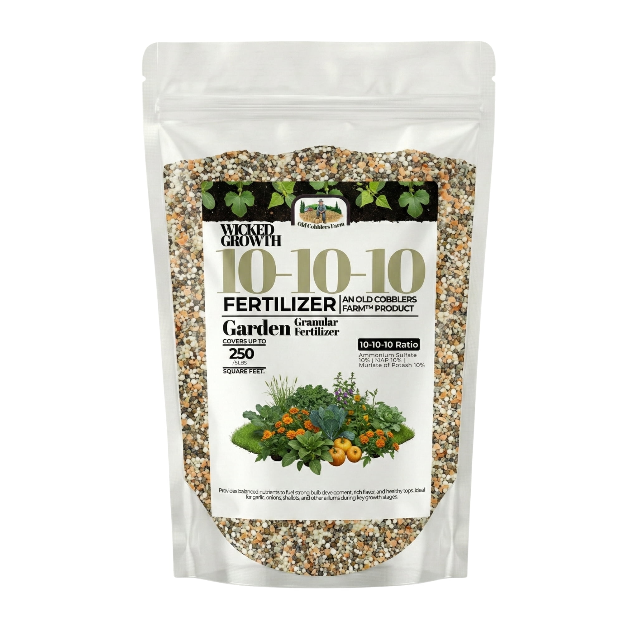 Old Cobblers Farm™ Wicked Growth 10-10-10 All-Purpose Granular Fertilizer, 20 lbs