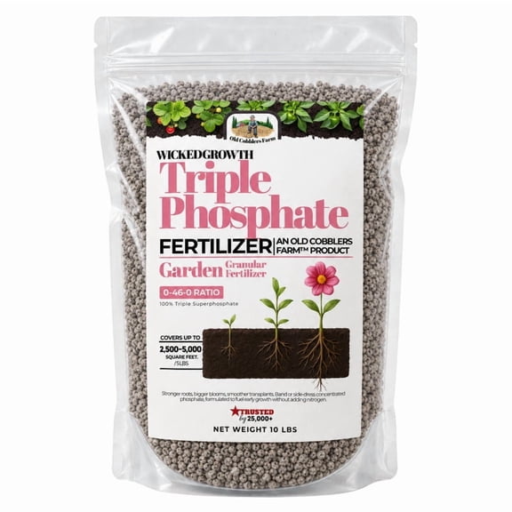 Old Cobblers Farm Wicked Growth Triple Phosphate Fertilizer, Superphosphate, 10 lbs
