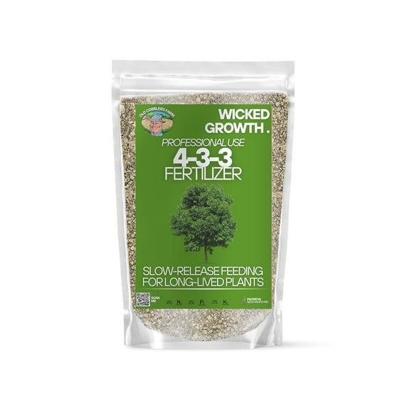 Old Cobblers Farm Wicked Organics 4-3-3 Fertilizer Trees, Shrubs, Perennials - Supports Strong Roots, and Long-lasting Soil Vitality for Healthy Landscapes.(5 lbs | 10 lbs | 15 lbs | 20lbs) (5lbs)