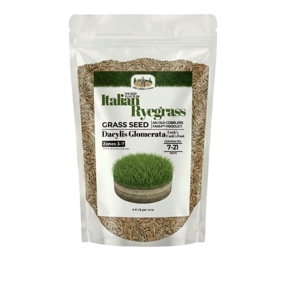 Old Cobblers Farm™ Wicked Tuff Turf Italian Ryegrass (Grasses) (5 lbs | 10 lbs | 15 lbs | 20 lbs)(5lbs)