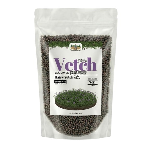 Old Cobblers Farm Wicked Tuff Turf Vetch (Legumes) (Vicia villosa) (5 lbs | 10 lbs | 15 lbs | 20 lbs) (10lbs)(5lbs)