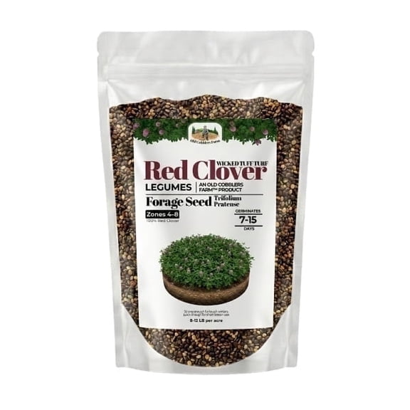 Old Cobblers Farm Wicked Tuff Turf Red Clover (Legumes) (5 lbs | 10 lbs | 15 lbs | 20 lbs)(15lbs)