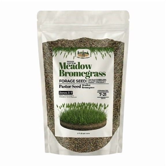 Old Cobblers Farm™ Wicked Tuff Turf Meadow Bromegrass (Grasses) (5 lbs | 10 lbs | 15 lbs | 20 lbs) (5lbs)