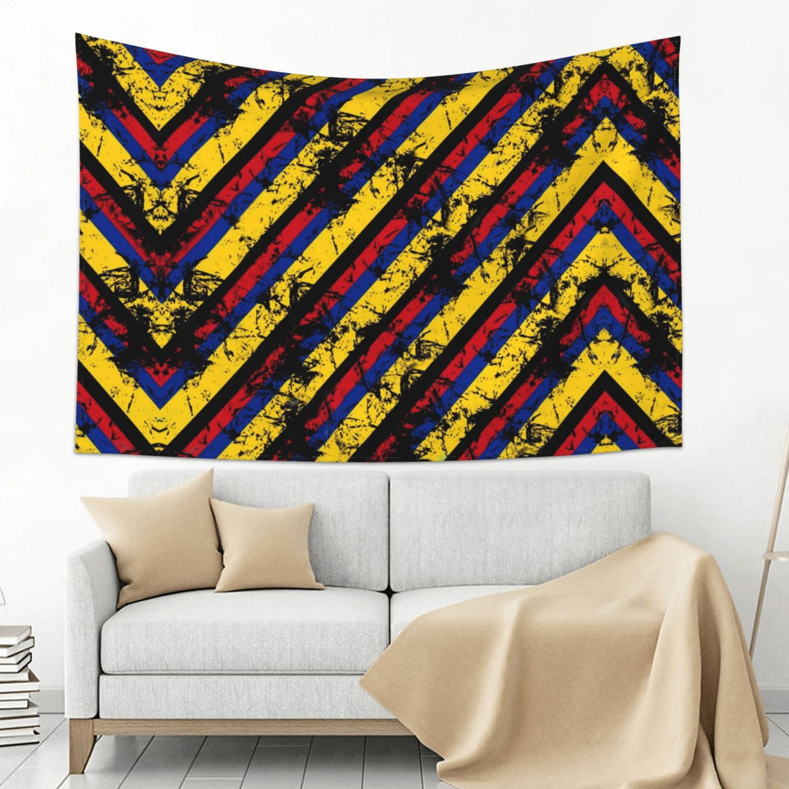 Old Colombian Flag Stripestapestry Wall Hangings For Bedroom Room Decor ...