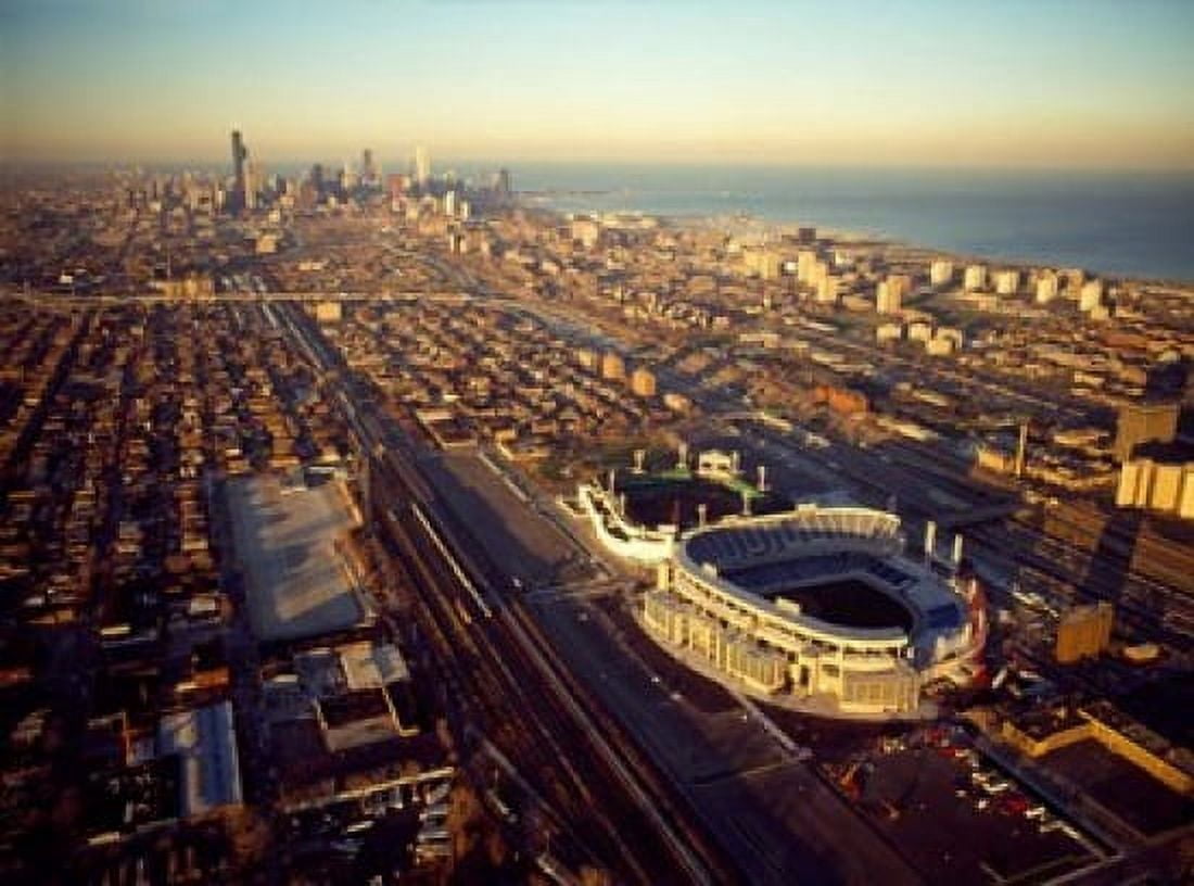 Old Comiskey Park Illinois Canvas Art - Panoramic Images (17 x 12)