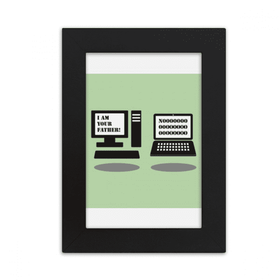 Old Computer Notebook Art Deco Fashion Desktop Photo Frame Picture Display Art Painting Exhibit