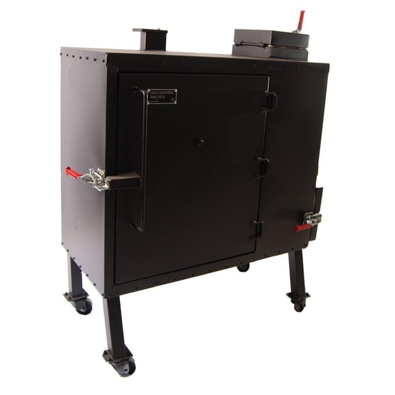 Old Country BBQ Pits Insulated Gravity Fed Charcoal Smoker - GF-L-34X40