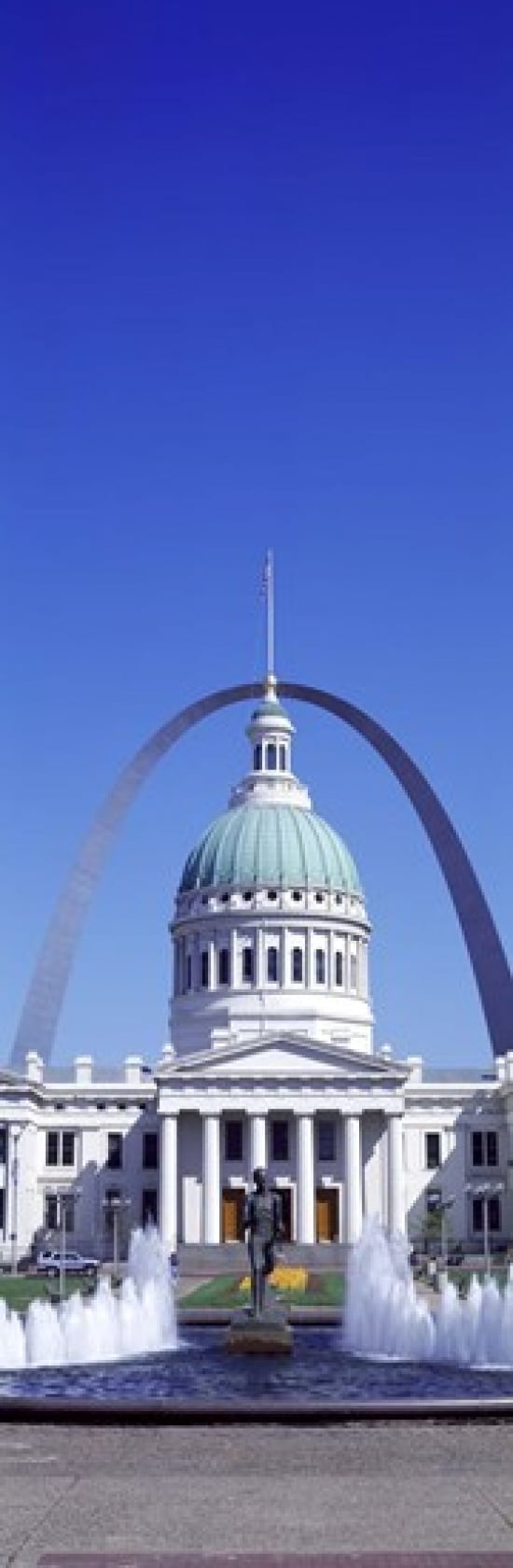 Old Courthouse & St Louis Arch St Louis MO USA Canvas Art - Panoramic Images (18 x 6)