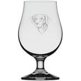 thumbnail image 1 of Old Croatian Sighthound HRT Dog Themed Etched 13.25oz Iona Beer Glass, 1 of 1