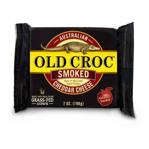 Old Croc Cheese Smoked Cheddar Wedge, 6 oz