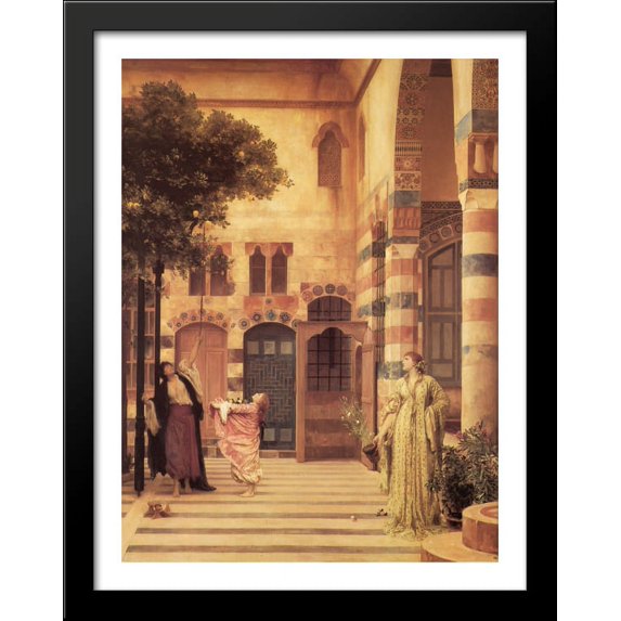 Old Damascus: Jew's Quarter 28x36 Large Black Wood Framed Print Art by Lord Frederick Leighton