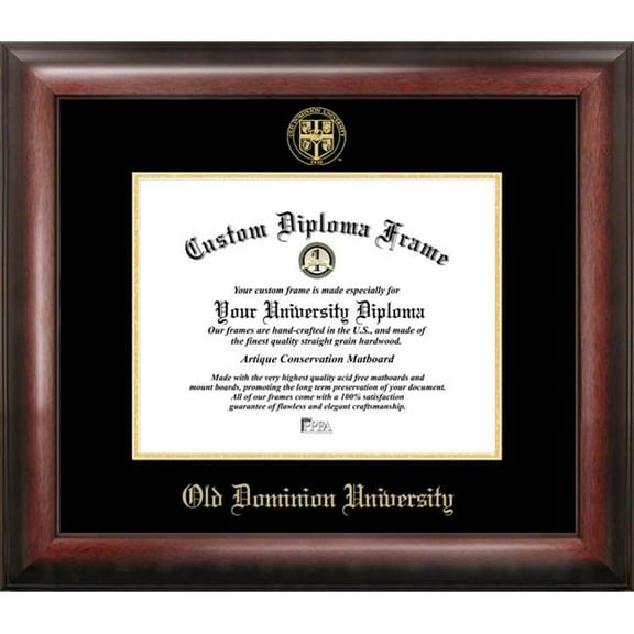 Old Dominion Gold Embossed Diploma Frame