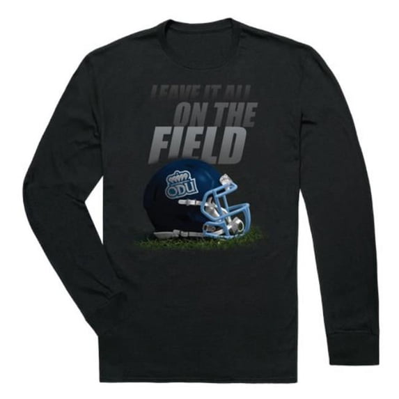 Old Dominion Monarchs Gridiron Long Sleeve T-Shirt, Black - Medium