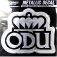 thumbnail image 1 of Old Dominion University Monarchs 6 Inch Decal Sticker, Metallic Chrome Shimmer Design, 1 of 1