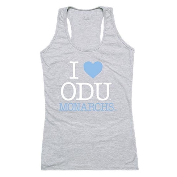 Old Dominion University Women Love Tank Top, Heather Grey - Medium