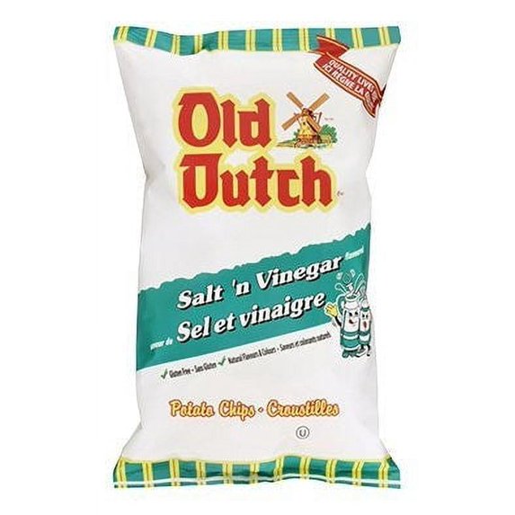 Old Dutch 40pk Salt Vinegar Chips, 40g / 1.4oz per pack