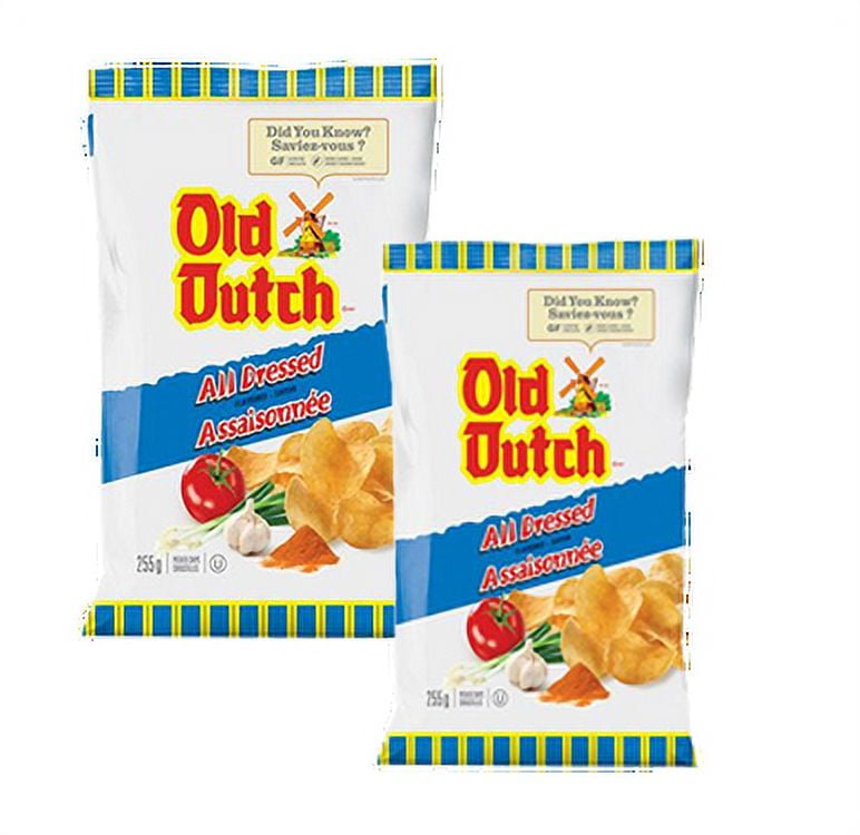 Old Dutch, All Dressed, Potato Chips, Gluten Free (255g/9 oz.) (2 Pack