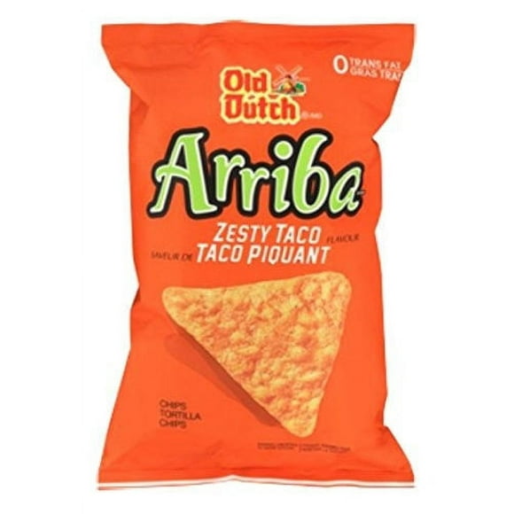 Old Dutch Arriba Zesty Taco Tortilla Chips, 45g/1.6 oz., bag {Imported from Canada}