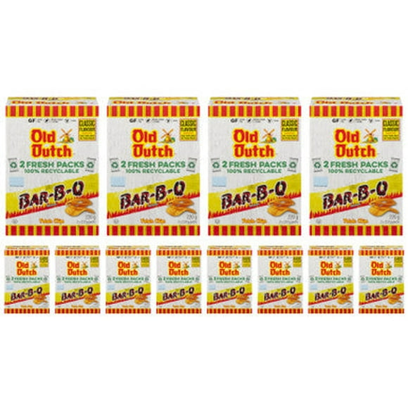 Old Dutch BBQ Barbeque Potato Chips, 220g/7.8 oz., Box (12pk)