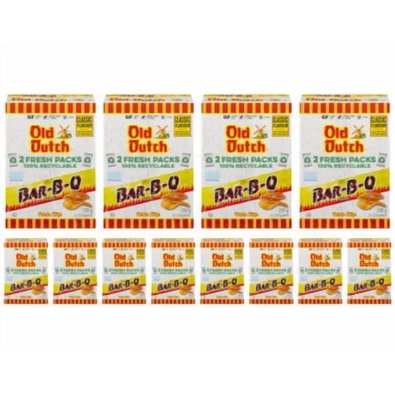 Old Dutch BBQ Barbeque Potato Chips, 220g/7.8 oz., Box (12pk)