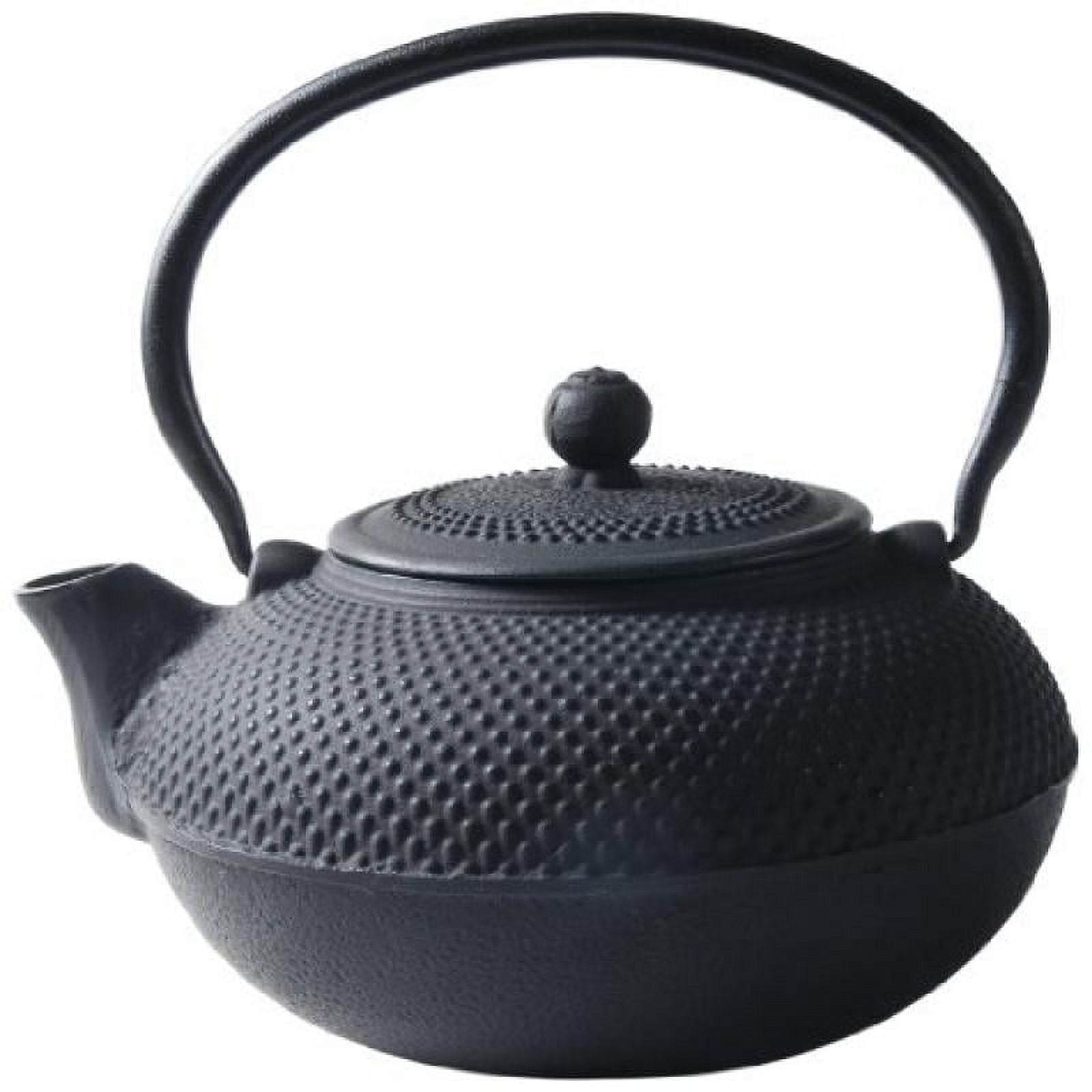 Old Dutch Cast Iron Saga Teapot, 52Ounce, Black