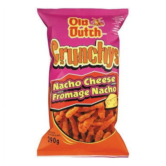 Old Dutch Crunchys Nacho Cheese Corn Snacks, 290g/10.2 oz