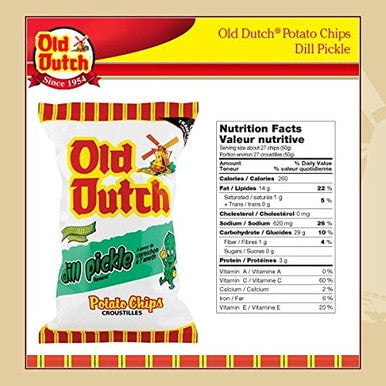 Old Dutch Dill Pickle Chips - 40x40g