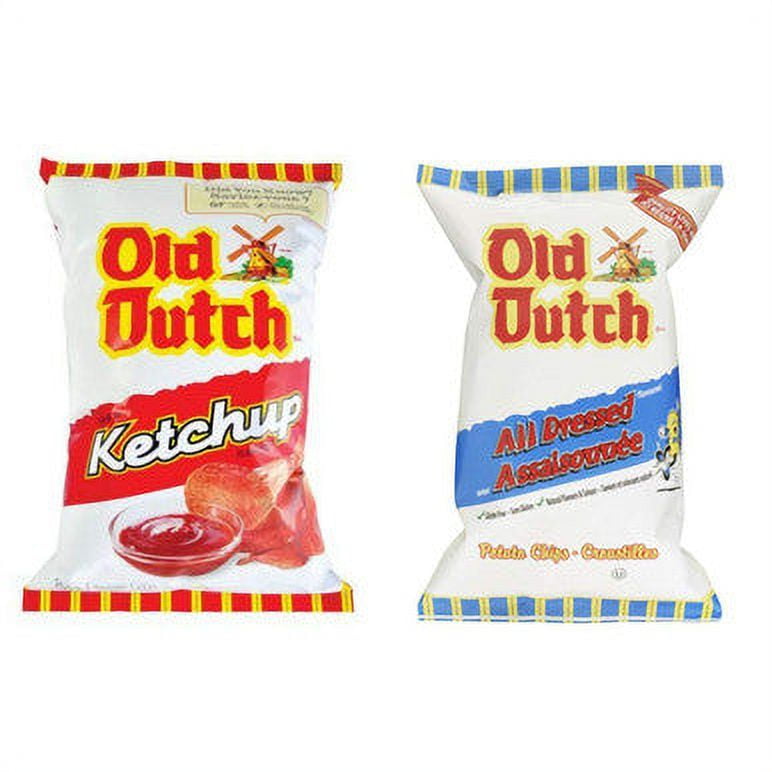 Old Dutch Ketchup Chips Old Dutch All Dressed Chips 1 Bag of Each (2 x