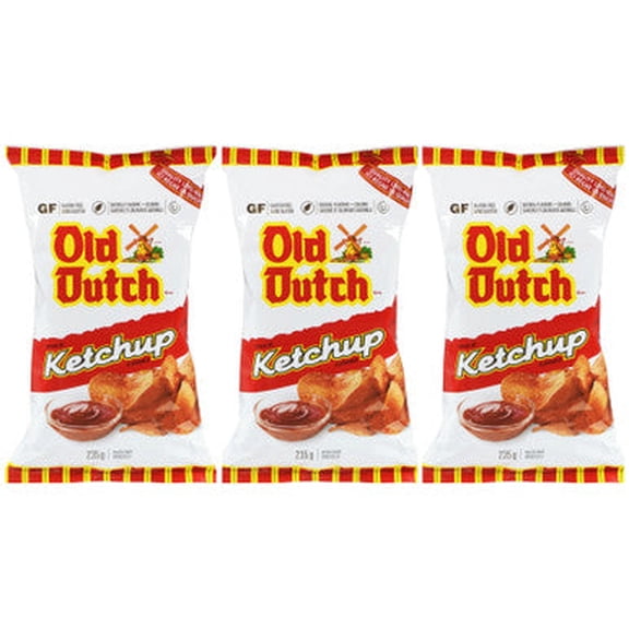 Old Dutch Ketchup Flavour Chips [3 Large Bags]