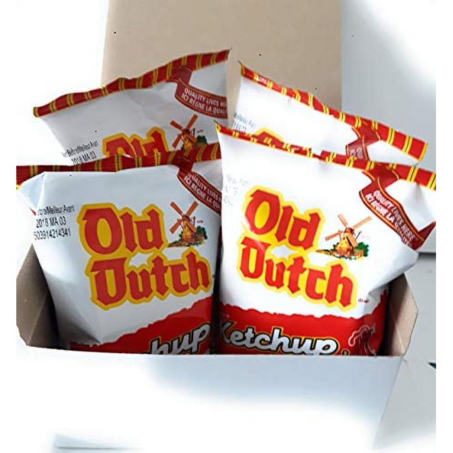 Old Dutch Ketchup Potato Chips 4 Bags/40G From Canada Canadian Eh