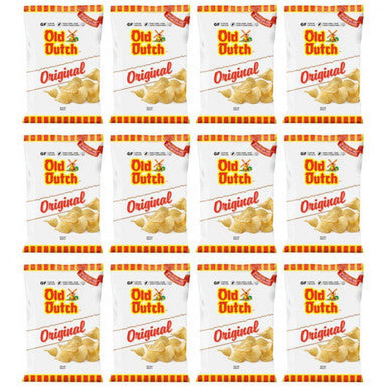 Old Dutch Original Potato Chips (12 Bags x 40g/ 1.4oz) Bundle {Imported