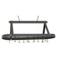 thumbnail image 1 of Old Dutch Oval Hanging Pot Rack with Grid & 24 Hooks, Graphite, 48 x 19 x 15.5, 1 of 2