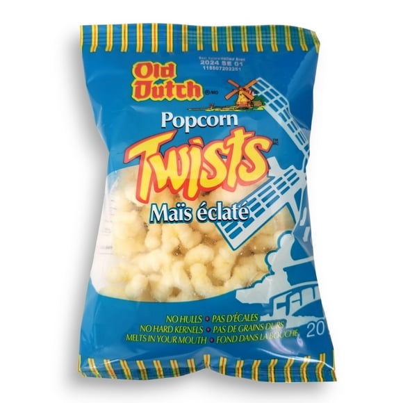 Old Dutch Popcorn Twists, Snack Size, 20g/0.7 oz