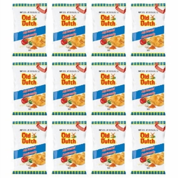 Old Dutch Potato Chips, All Dressed Flavour, 40 gram/1.4 ounce Bags, - 12 Pack