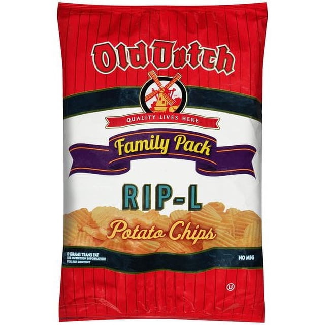Old Dutch RIPL Potato Chips Family Pack, 10 oz.