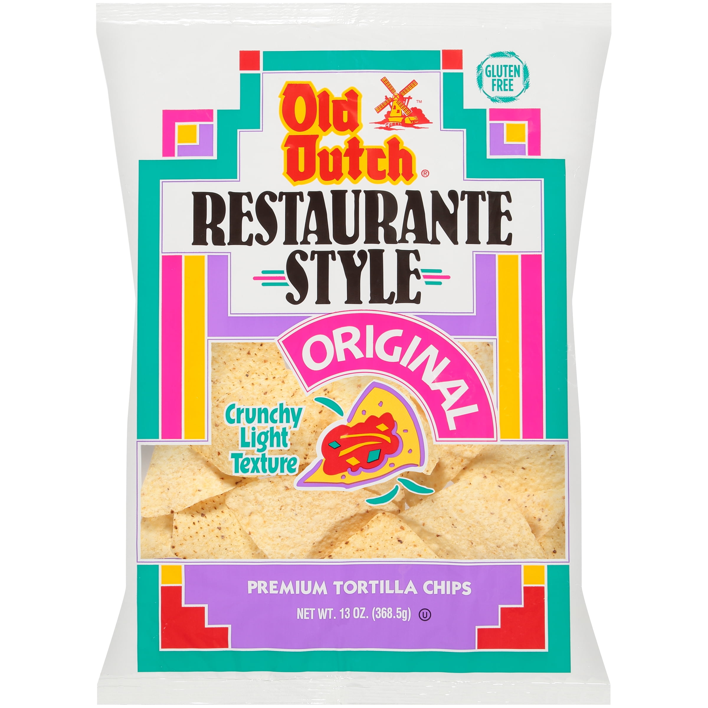 Old Dutch Restaurante Style Original Tortilla Chips, 13 oz.