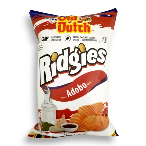 Old Dutch Ridgies Adobo Flavored Potato Chips, 200g/7 oz
