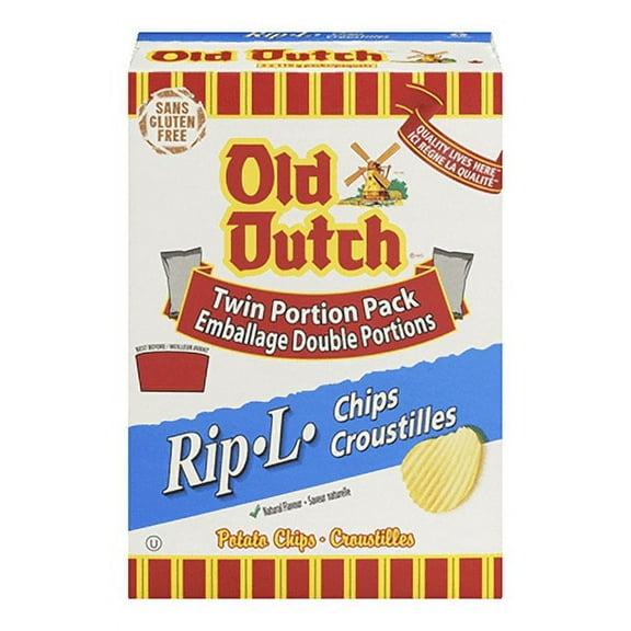 Old Dutch Rip-L Boxed Potato Chips 220g/7.8 oz