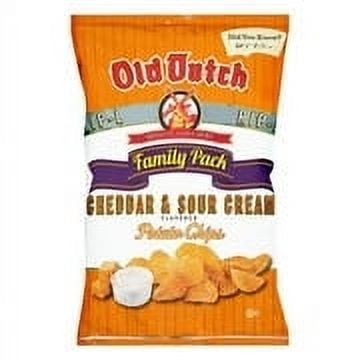 Old Dutch Rip-L Cheddar & Sour Cream Flavored Potato Chips Family pack, 9.5 oz.