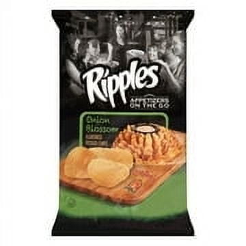 Old Dutch Ripples Appetizers on the Go Onion Blossom Flavored Potato Chips, 8 oz