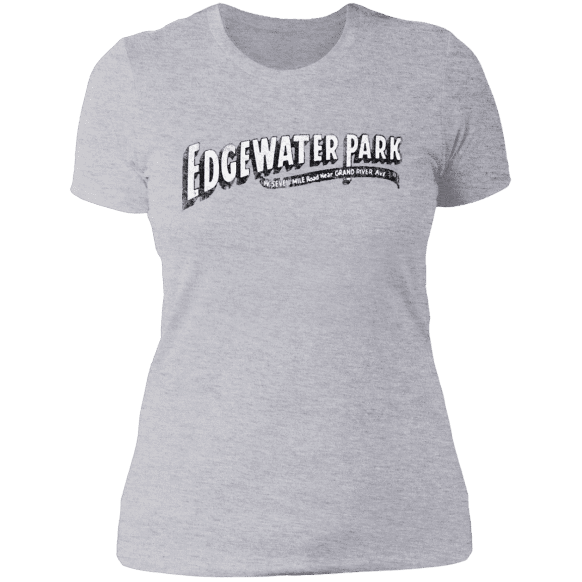 Old Edgewater Park Next Level Ladies' Boyfriend T-Shirt White 3XL 