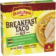 Old El Paso Breakfast Taco Kit with Sauces and Soft Tortillas, Makes 6 Tacos, 11.9 oz