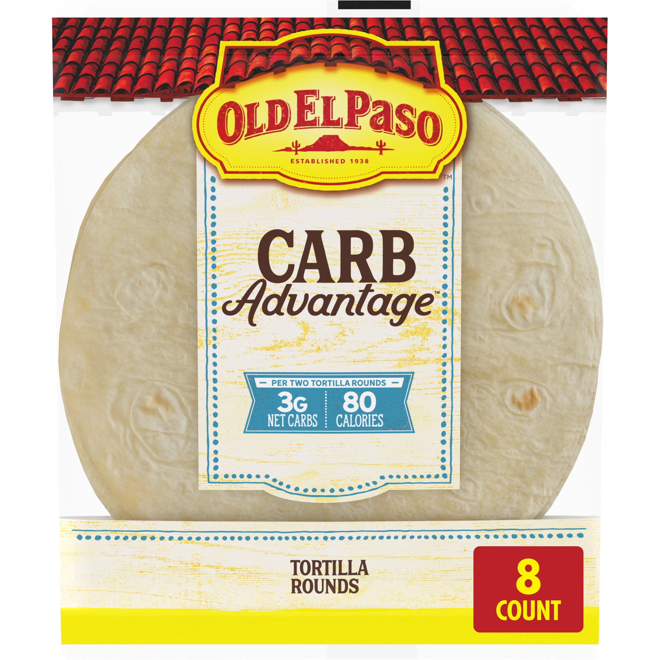 Old El Paso Carb Advantage 6IN Tortilla 8 Count